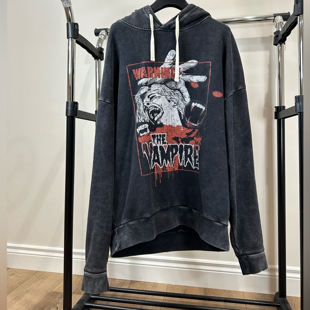 Men’s The Kooples Beware of Vampire Hoodie (Size 2/L)